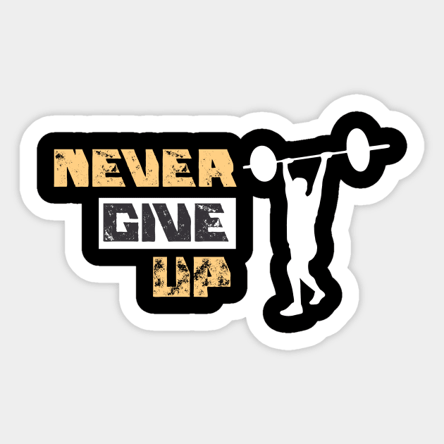 Never Give Up Sticker by FullMoon